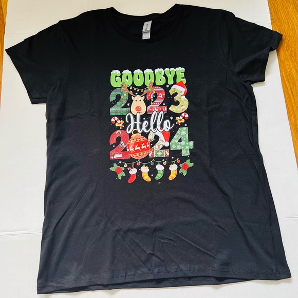 Gildan Tops - Goodbye 2023 Hello 2024 Happy New Year's Eve T Shirt